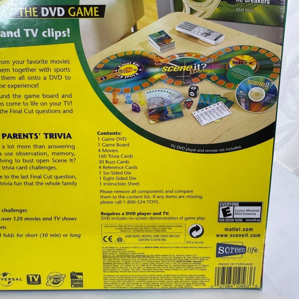 Jr. Scene It? -‎ The DVD Game (2007 Edition) Sealed New